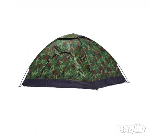 Камуфлажна палатка за къмпинг (200x200x130cm) - 4 човека, снимка 6 - Палатки - 33241977