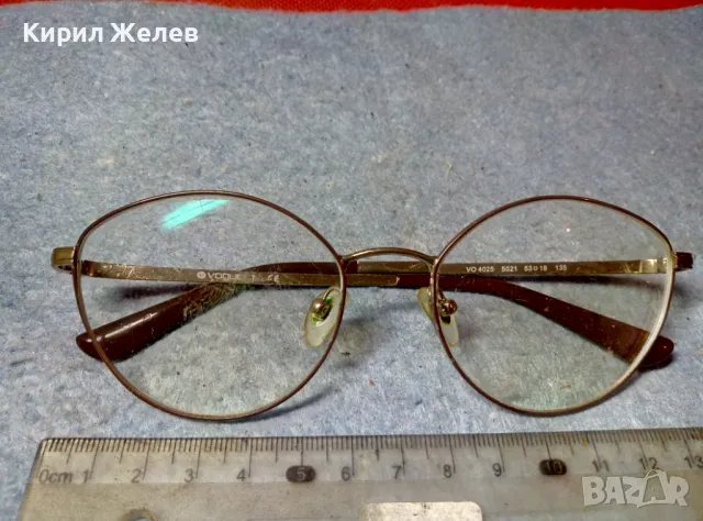 VOGUE Маркови ВИНТИДЖ ФЕШЪН ХЕЛИОМАТИК ОЧИЛА с ДИОПТЪР и ПОЗЛАТЕНА РАМКА 47789, снимка 9 - Слънчеви и диоптрични очила - 47528628