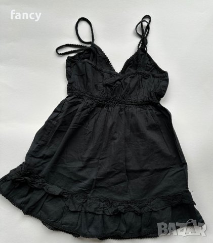 Черен бохо топ с презрамки, снимка 8 - Корсети, бюстиета, топове - 40388303