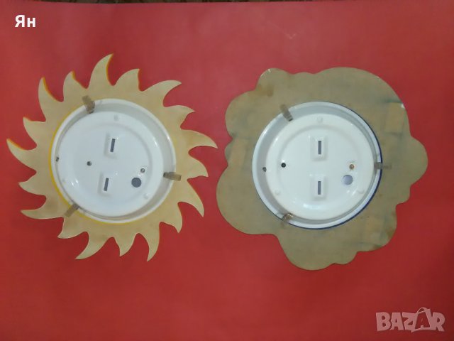  Детски Стенен Аплик Лампа 'Слънце' и 'Облак'-2 броя , снимка 2 - Лампи за стена - 26870790