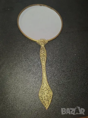 френско старо бронзово vintage огледало , снимка 12 - Антикварни и старинни предмети - 49781635