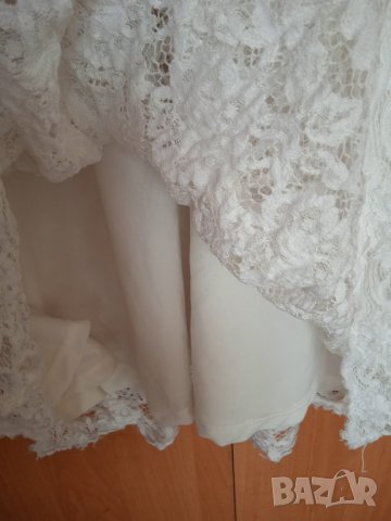 Бяла дантелена рокля НМ, снимка 6 - Рокли - 43549683