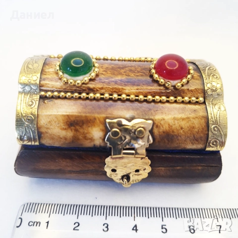 Кутии за бижута от естествен биволски рог с бронзов обков, снимка 5 - Подаръци за жени - 47234779