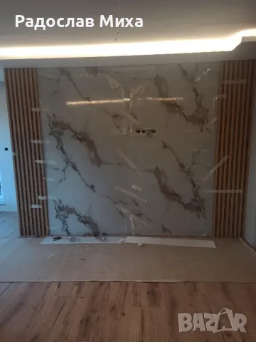 монтаж на 3D панели,ламинат,трева и др.на стена, снимка 6 - Монтажи - 48033406