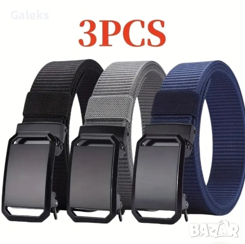 Летен тактически плетен колан с автоматична катарама•Спортно/Ежедневен, снимка 2 - Колани - 50733886
