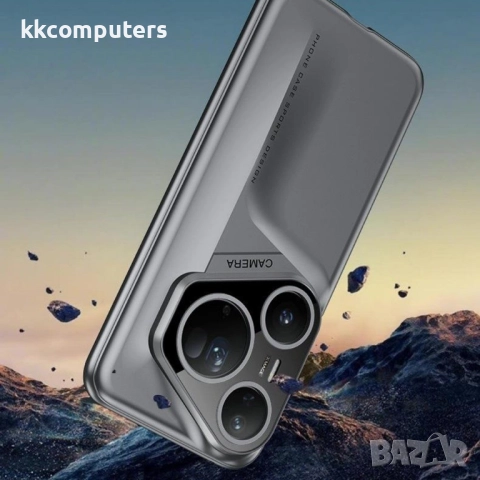 GKK Комплект за Huawei Pura 80 Ultra - PC Калъф + Скрийн протекторІ Цвят: Черен, Сив, снимка 9 - Калъфи, кейсове - 51983827