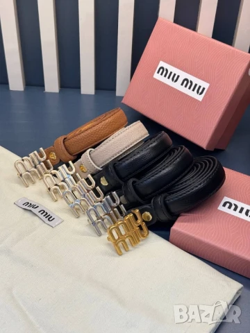 колани от естествена кожа в кутия miu miu , снимка 4 - Колани - 50592589