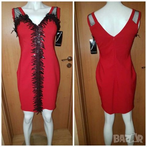 Официална червена нова рокля Fervente Istanbul , снимка 2 - Рокли - 28265452