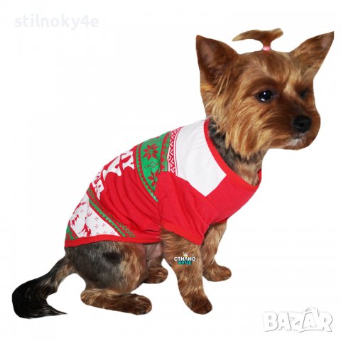 Кучешка Коледна тениска Кучешки Коледни дрехи Коледна дреха за куче, снимка 3 - За кучета - 34698938
