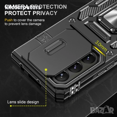 Samsung Galaxy Z Fold6 5G Удароустойчив Ring Holder Калъф и Протектор, снимка 11 - Калъфи, кейсове - 51955469