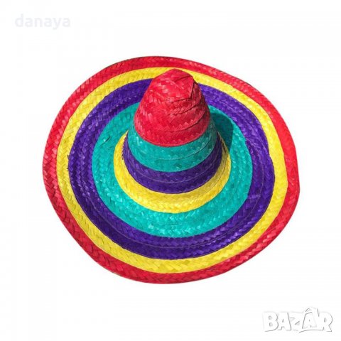 3108 Цветна мексиканска шапка сомбреро, снимка 5 - Шапки - 38281589