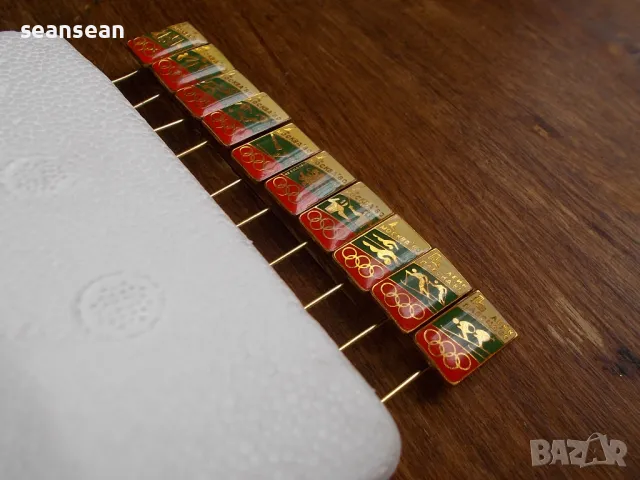 Лот 10 бр. значки минт от олимпиадите в Москва и Лейк Плесид '80, снимка 5 - Антикварни и старинни предмети - 49795702