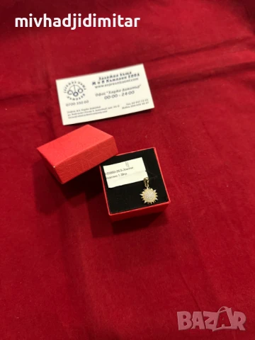 ***НЕВЕРОЯТНА/НОВА***Златна висулка 1,39гр. 14к, снимка 1