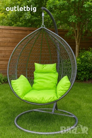 Градинска висяща люлка тип гнездо,яйце–Промоция!