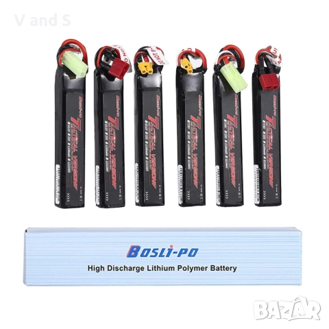 Еърсофт LiPo батерия 11.1V 3S 25C 1300mAh за еърсофт, снимка 7 - Друга електроника - 51484164