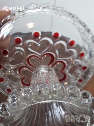 Кристална купа двуцветен кристал , снимка 5 - Сервизи - 34965425