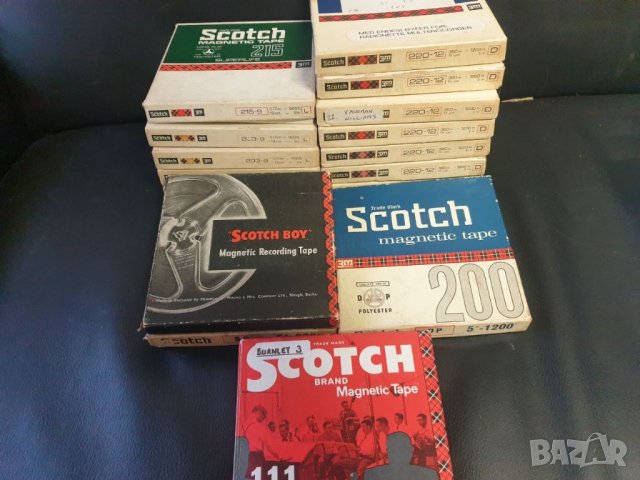 13см магнетофонни ролки Scotch. С лента. Различни видове. По 15лв./бр., снимка 1