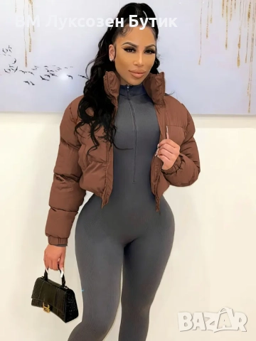 🍂❄️ Късо Дамско Яке за Есен/Зима ❄️🍂, снимка 5 - Якета - 51808998