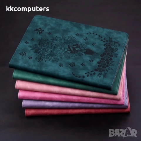 Samsung Galaxy Tab S9+ SM-X816 Butterfly Rose Кожен Калъф и Протектор, снимка 11 - Калъфи, кейсове - 51125826