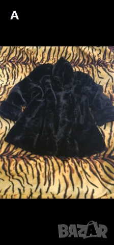 Елегантно дебело еко палто пелерина еко 120гр.об носено 4,5 пъти