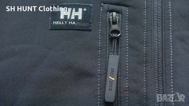 HELLY HANSEN Softshell Work Jacket размер L работна горница вятърно устойчива W4-709, снимка 8 - Суичъри - 52878568