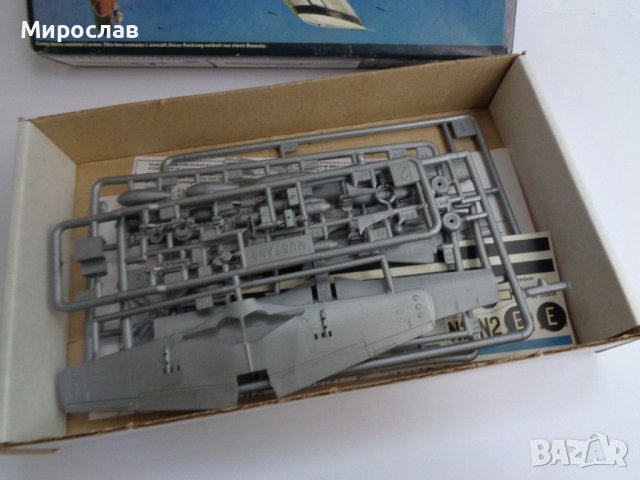 HELLER 1/72 P-51 D MUSTANG АВИО МОДЕЛ ЗА СГЛОБЯВАНЕ САМОЛЕТ, снимка 2 - Влакчета, самолети, хеликоптери - 43088353