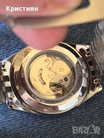 Самонавиващ часовник с арабски цифри, снимка 2 - Мъжки - 51565271