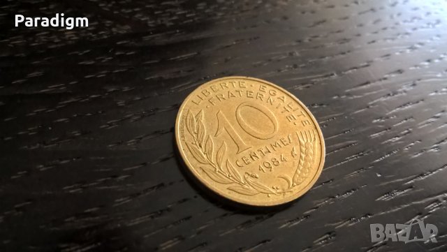 Монета - Франция - 10 сентима | 1984г.