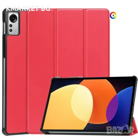 Xiaomi Pad 5 Pro 12.4 (2022) Кожен Калъф и Протектор, снимка 6 - Калъфи, кейсове - 48278148