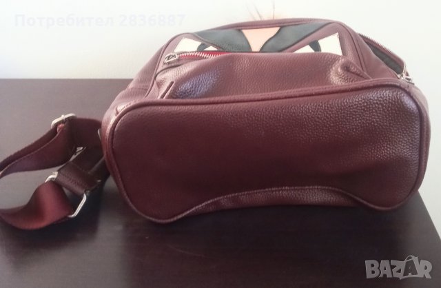 Дамска кожена раница Fendi Roma, снимка 7 - Раници - 35511235