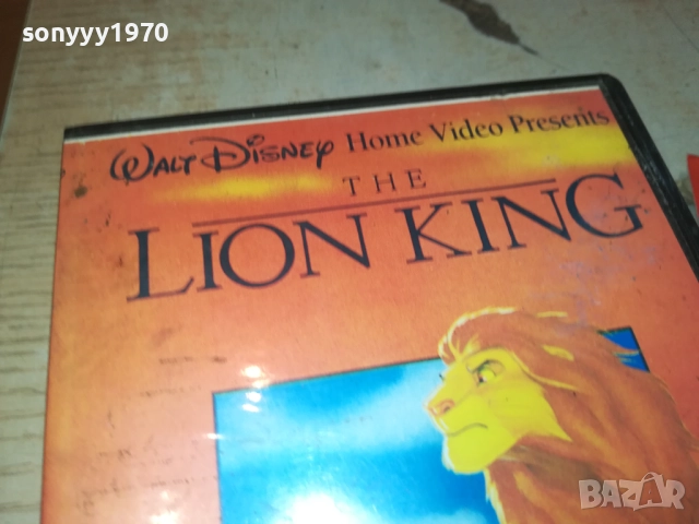 LION KING-VHS VIDEO TAPE 1609251327, снимка 4 - Други жанрове - 51731989
