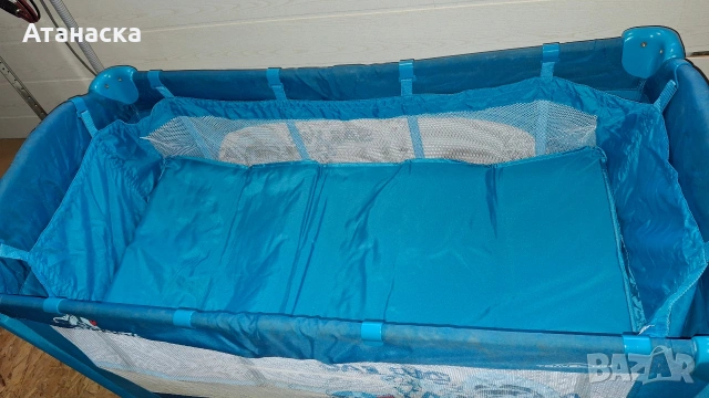 Бебешка сгъваема кошара Lorelli на 2 нива с люлеещ механизъм, снимка 4 - Кошарки - 53407463