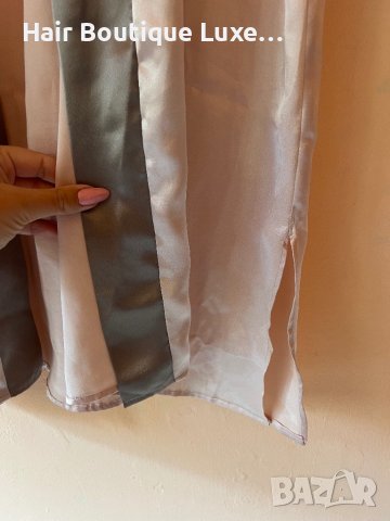 Сатенен домашен халат L размер 😇  Може да се ползва и като връхна дреха 😇, снимка 2 - Други - 44018907