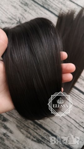 HAIR EXTENSIONS- Натурални Екстеншъни Комплект от 200 грама Коса Цвят - Кафяв №8 Код С248, снимка 6 - Аксесоари за коса - 26401067