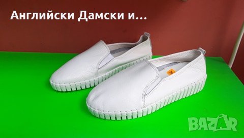 Английски дамски мокасини естествена кожа-2 цвята, снимка 10 - Дамски ежедневни обувки - 28412321