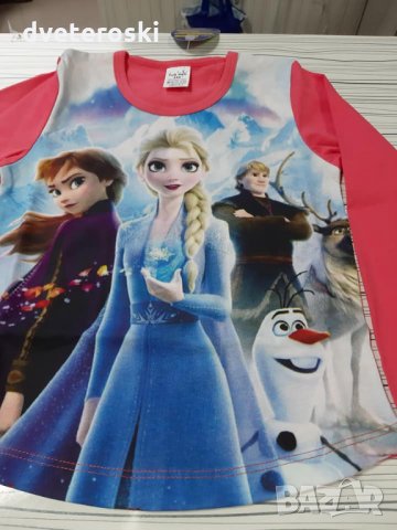 Детска пижама с дълъг ръкав за момиче ръст 92 и 98