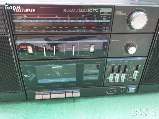 TELEFUNKEN STEREO STUDIO RC 770 Радиокасетофон, снимка 4 - Радиокасетофони, транзистори - 33615662