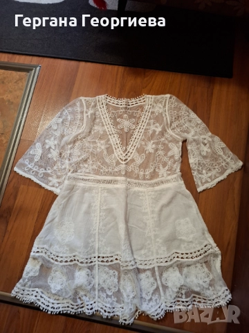 Дамска дантелена туника, снимка 2 - Туники - 51076732