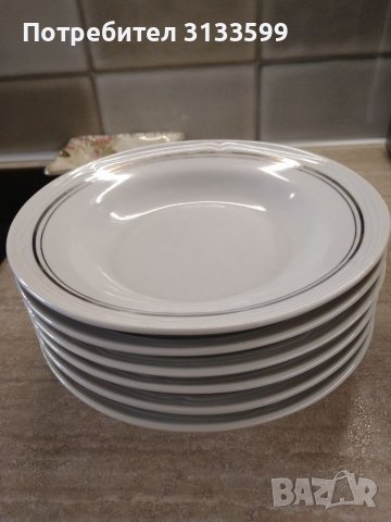 Порцеланови чинии за супа - неизползвани , снимка 3 - Чинии - 37075298