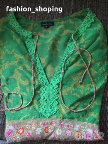  Копринена туника Tara Jarmon, размер М, снимка 6 - Туники - 32520327