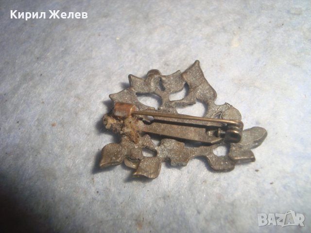 СТАРА ФЛОРАЛНА РЕТРО - АРТ ВИНТИДЖ АЖУРНА БРОШКА 14485, снимка 2 - Други - 37793074