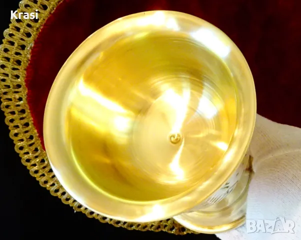 Персийска бронзова чаша за вино с двойни стени. , снимка 3 - Антикварни и старинни предмети - 47496977