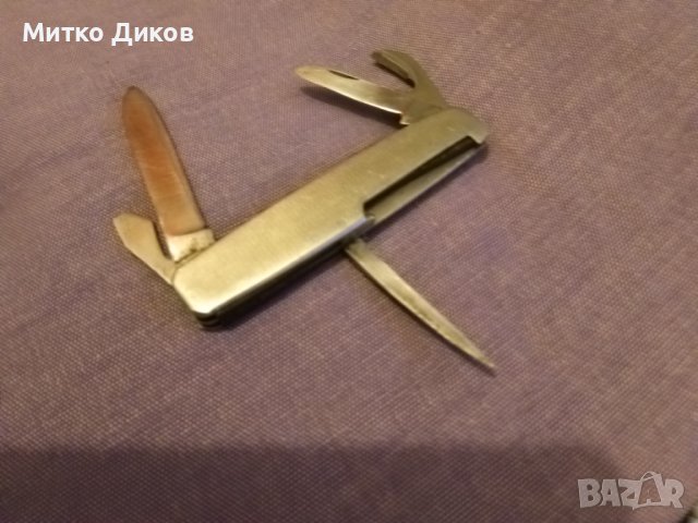 Джобно ножче от соца Сърп и чук 5 части рядко, снимка 14 - Ножове - 43400701
