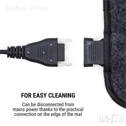 Нагряваща постелка 60 х 70 см  Magic Carpet DLX 190 W 4 темп. таймер антрацит, снимка 3 - Други - 47577982