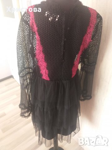 НОВА с етикет официална рокля с тюл и дантела  - 50,00лв., снимка 5 - Рокли - 32948191