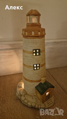Керамичен морски фар– Свещник., снимка 3 - Антикварни и старинни предмети - 43790874