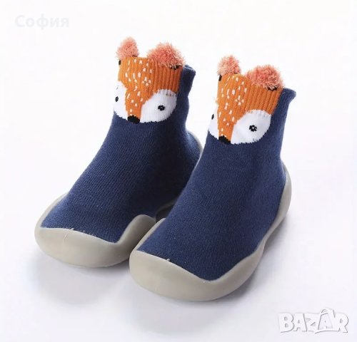 Детски чорапи с гумена подметка, снимка 3 - Чорапи - 43399219