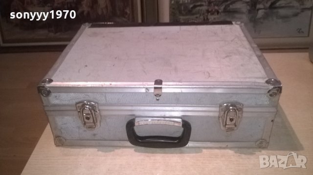 алуминиев куфар за инструменти-внос швеция-46х33х16см, снимка 4 - Куфари с инструменти - 26952099