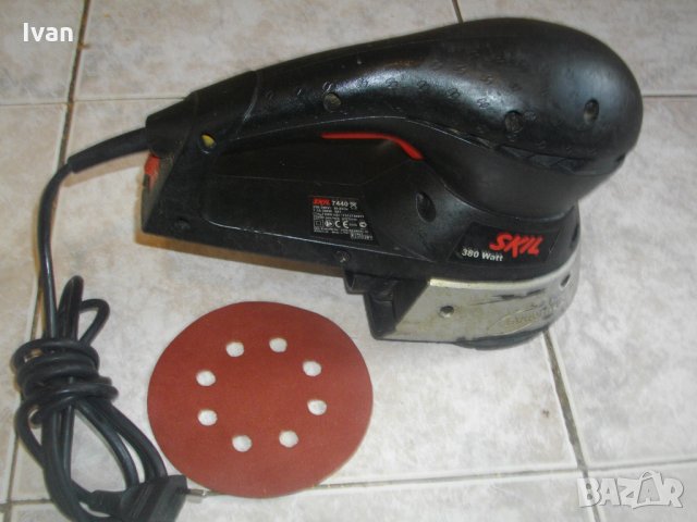 ф125 мм-380 Вата-Скил-Ексцентър Кръгъл Виброшлайф-Китай-2009 г.-Skil 7440 Eccentrik., снимка 8 - Други инструменти - 33159960