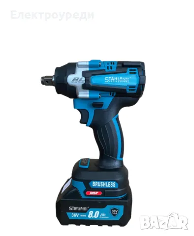 4в1 Гайковерт Винтоверт Ъглошлайф 125мм и Перфоратор 36V 8,0AH ПРОМО КОМПЛЕКТ 3х Батерии и куфар Аку, снимка 6 - Други инструменти - 47608473